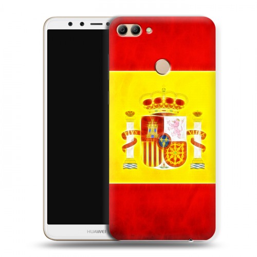 Дизайнерский пластиковый чехол для Huawei Y9 (2018) флаг Испании