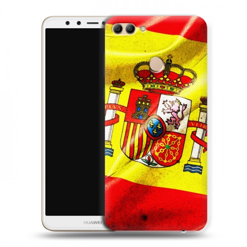 Дизайнерский пластиковый чехол для Huawei Y9 (2018) Флаг Испании
