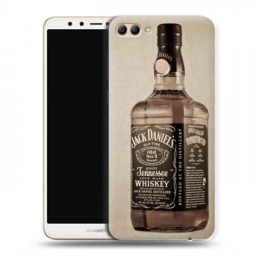 Дизайнерский пластиковый чехол для Huawei Y9 (2018) Jack Daniels