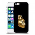 Дизайнерский пластиковый чехол для Iphone 5s Черное золото