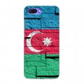 Дизайнерский силиконовый с усиленными углами чехол для Huawei Honor 10 Флаг Азербайджана
