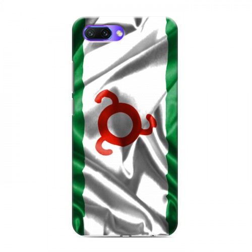 Дизайнерский силиконовый с усиленными углами чехол для Huawei Honor 10 Флаг Ингушетии