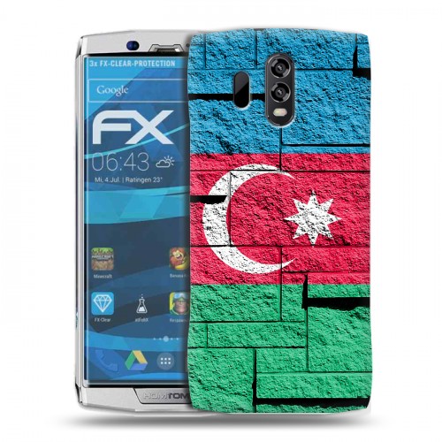 Дизайнерский силиконовый чехол для Homtom HT70 Флаг Азербайджана