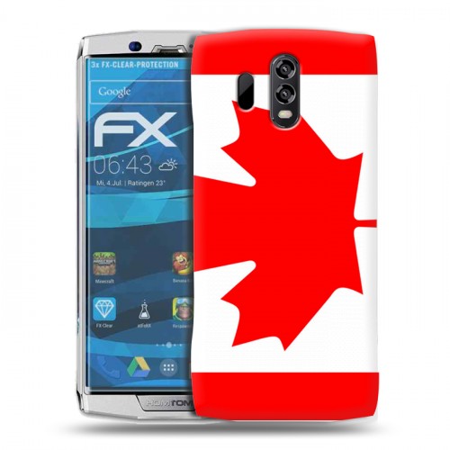 Дизайнерский силиконовый чехол для Homtom HT70 Флаг Канады