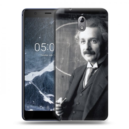 Дизайнерский силиконовый чехол для Nokia 3.1 Альберт Эйнштейн
