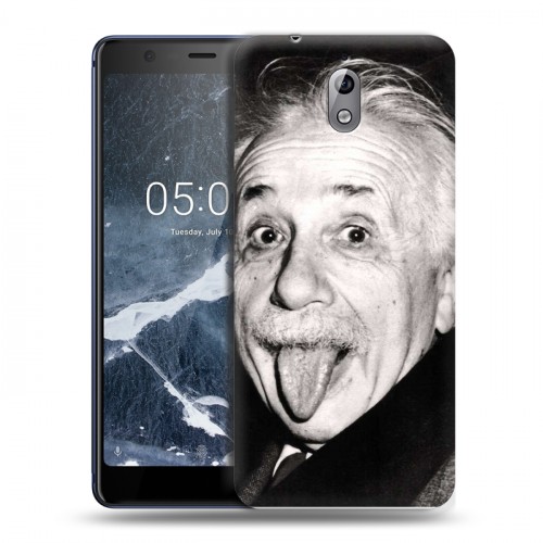 Дизайнерский силиконовый чехол для Nokia 3.1 Альберт Эйнштейн
