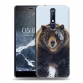 Дизайнерский пластиковый чехол для Nokia 5.1 Медведь