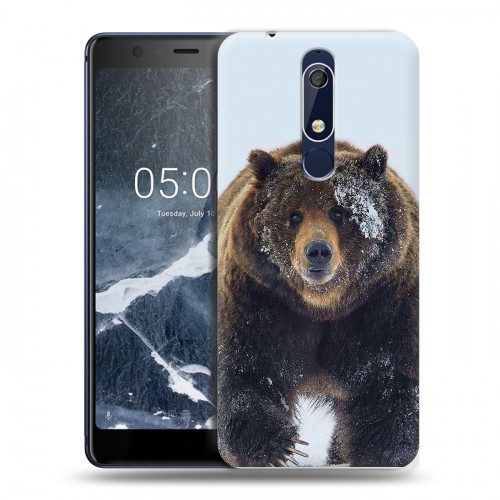 Дизайнерский пластиковый чехол для Nokia 5.1 Медведь