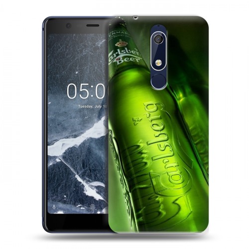 Дизайнерский пластиковый чехол для Nokia 5.1 Carlsberg