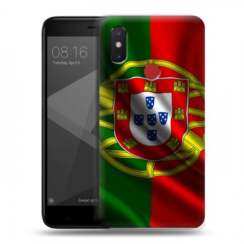 Дизайнерский силиконовый чехол для Xiaomi Mi8 SE Флаг Португалии