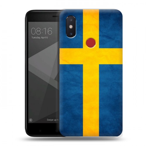 Дизайнерский пластиковый чехол для Xiaomi Mi8 SE Флаг Швеции