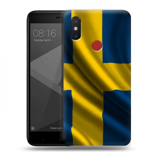 Дизайнерский силиконовый чехол для Xiaomi Mi8 SE Флаг Швеции