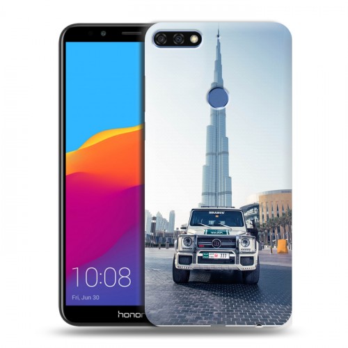 Дизайнерский пластиковый чехол для Huawei Honor 7C Pro дубаи
