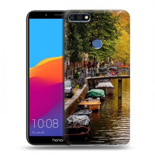 Дизайнерский пластиковый чехол для Huawei Honor 7C Pro амстердам