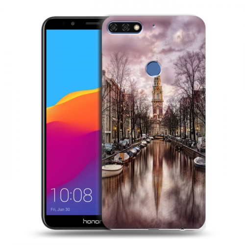 Дизайнерский пластиковый чехол для Huawei Honor 7C Pro амстердам