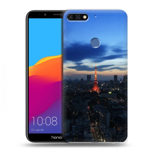 Дизайнерский пластиковый чехол для Huawei Honor 7C Pro Токио