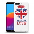 Дизайнерский пластиковый чехол для Huawei Honor 7C Pro British love