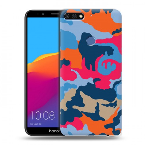 Дизайнерский пластиковый чехол для Huawei Honor 7C Pro Кислотный камуфляж
