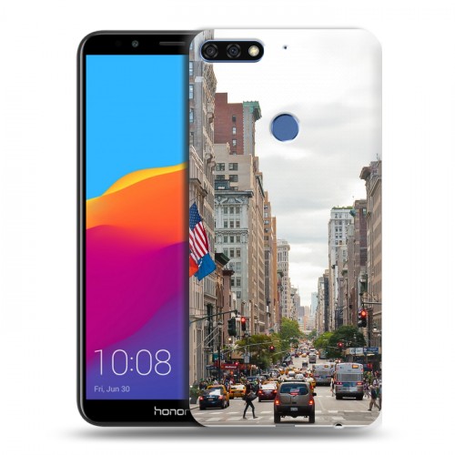 Дизайнерский пластиковый чехол для Huawei Honor 7C Pro Нью-Йорк