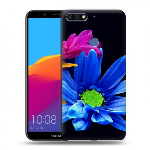 Дизайнерский пластиковый чехол для Huawei Honor 7C Pro Хризантемы