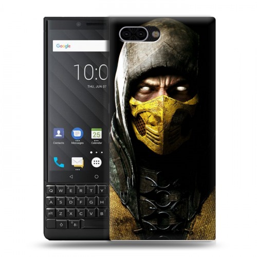 Дизайнерский пластиковый чехол для BlackBerry KEY2 Mortal Combat