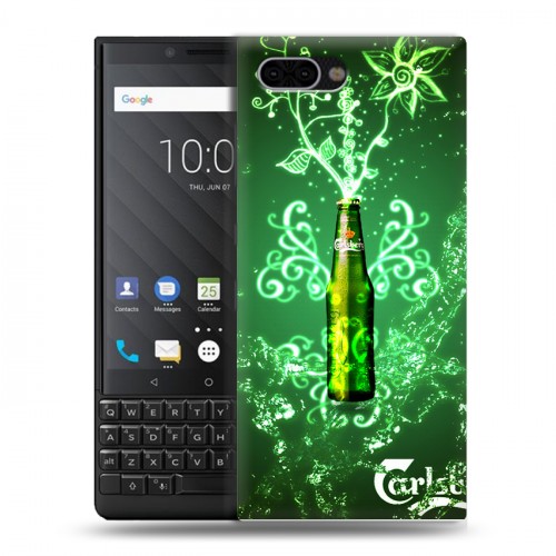 Дизайнерский пластиковый чехол для BlackBerry KEY2 Carlsberg