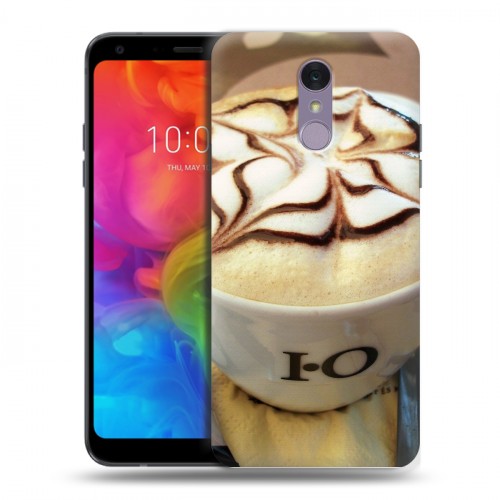 Дизайнерский пластиковый чехол для LG Q7 Кофе напиток