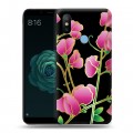 Дизайнерский силиконовый чехол для Xiaomi Mi A2 Люксовые цветы