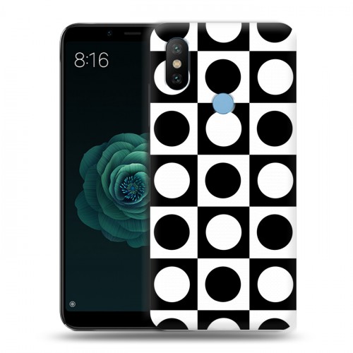 Дизайнерский силиконовый чехол для Xiaomi Mi A2 Черно-белые фантазии
