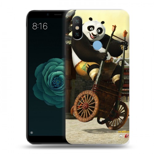 Дизайнерский силиконовый чехол для Xiaomi Mi A2 Кунг-Фу Панда
