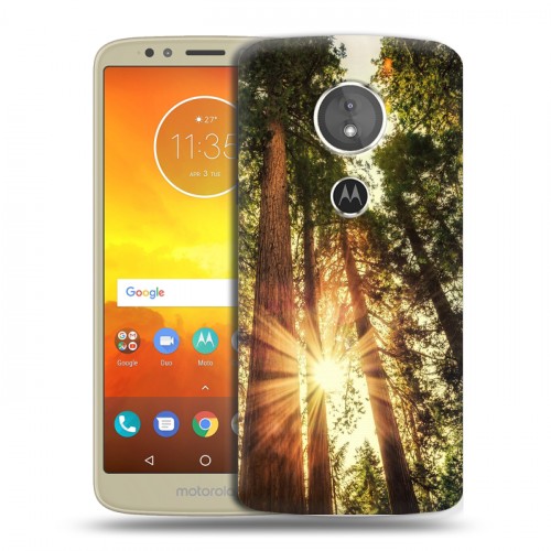 Дизайнерский пластиковый чехол для Motorola Moto E5 лес