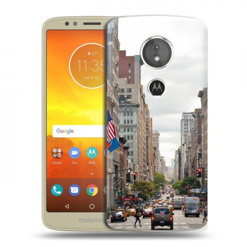 Дизайнерский пластиковый чехол для Motorola Moto E5 Нью-Йорк