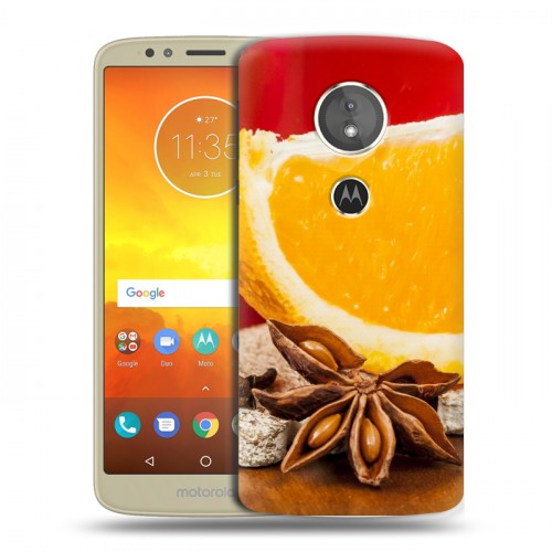 Дизайнерский пластиковый чехол для Motorola Moto E5 Апельсины