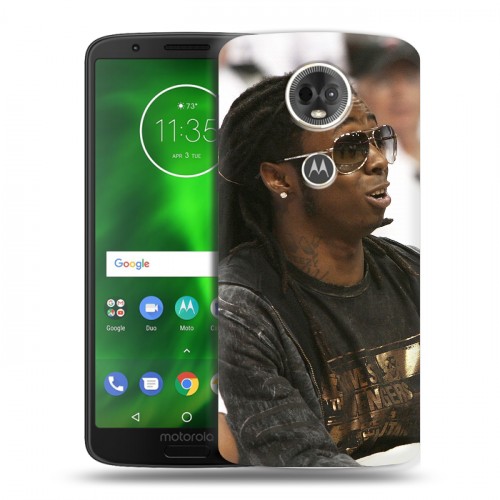 Дизайнерский пластиковый чехол для Motorola Moto E5 Plus Lil Wayne
