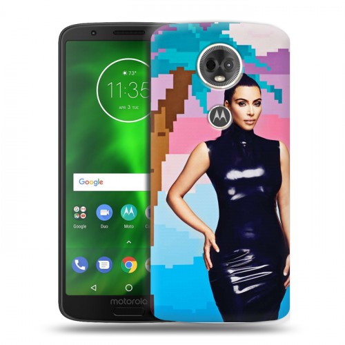Дизайнерский пластиковый чехол для Motorola Moto E5 Plus Ким Кардашьян