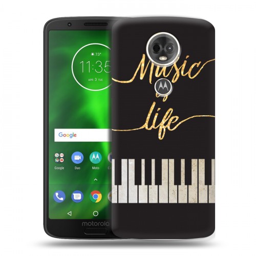 Дизайнерский пластиковый чехол для Motorola Moto E5 Plus Дизайнерское пианино