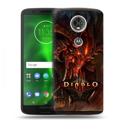 Дизайнерский пластиковый чехол для Motorola Moto E5 Plus Diablo