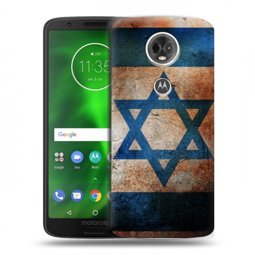 Дизайнерский пластиковый чехол для Motorola Moto E5 Plus Флаг Израиля