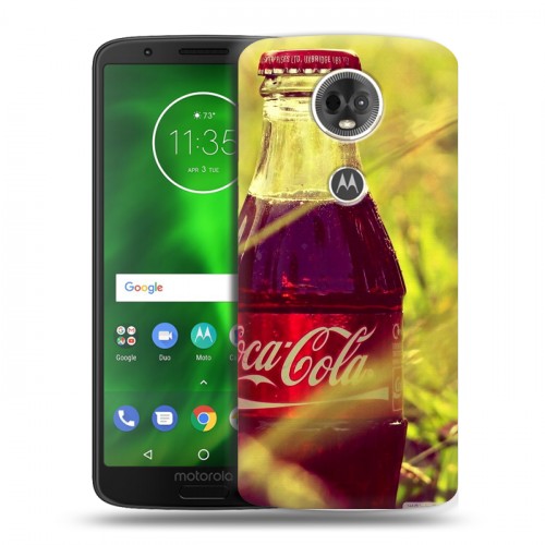 Дизайнерский пластиковый чехол для Motorola Moto E5 Plus Coca-cola