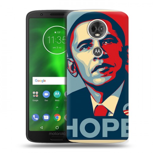 Дизайнерский пластиковый чехол для Motorola Moto E5 Plus Барак Обама