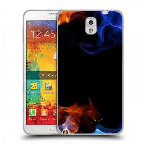 Дизайнерский пластиковый чехол для Samsung Galaxy Note 3 Абстракции Дым