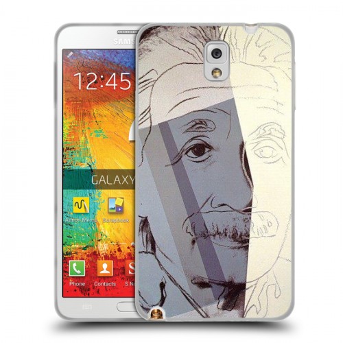 Дизайнерский пластиковый чехол для Samsung Galaxy Note 3 Альберт Эйнштейн