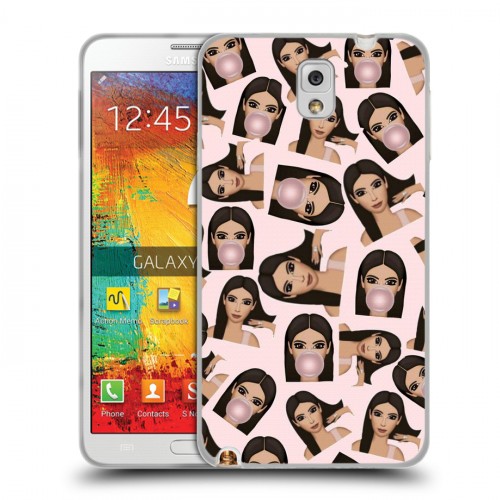 Дизайнерский пластиковый чехол для Samsung Galaxy Note 3 Ким Кардашьян