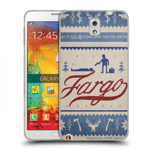 Дизайнерский пластиковый чехол для Samsung Galaxy Note 3 Фарго