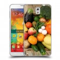 Дизайнерский пластиковый чехол для Samsung Galaxy Note 3 Овощи