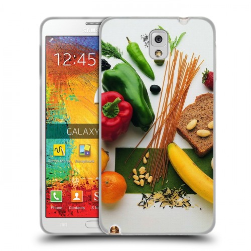 Дизайнерский пластиковый чехол для Samsung Galaxy Note 3 Овощи