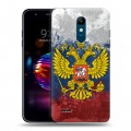 Дизайнерский силиконовый чехол для LG K11 Plus Российский флаг и герб