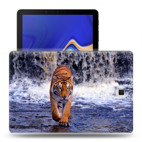 Дизайнерский силиконовый чехол для Samsung Galaxy Tab S4 Тигры