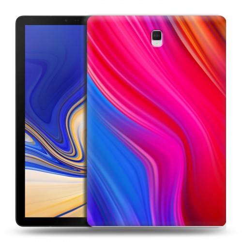 Дизайнерский силиконовый чехол для Samsung Galaxy Tab S4 Размытые краски