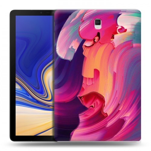 Дизайнерский силиконовый чехол для Samsung Galaxy Tab S4 Размытые краски